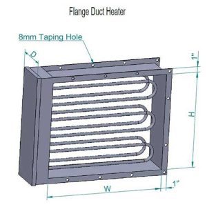 Flanged Duct Heater